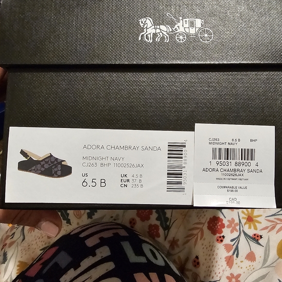 Sz 6.5 Coach Adora Sandal - Picture 5 of 5